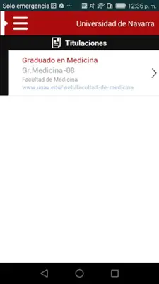 Universidad de Navarra - Notas android App screenshot 2